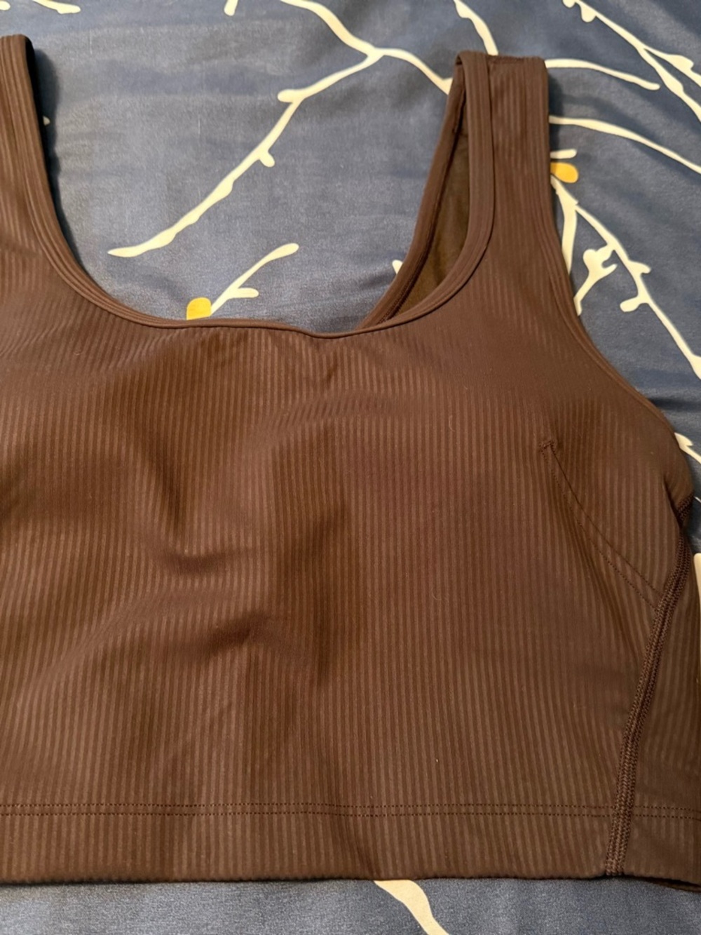 Lululemon Wundertrain Scoop Neck Tank Ribbed, Size 10, Expresso, NWT